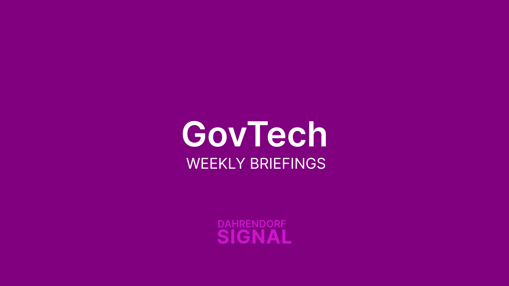 GovTech | Week 4.9.25 | EUDI Wallet & KfW Procurement